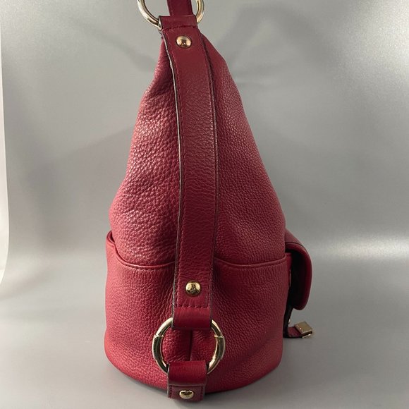 Michael Kors Red Pebbled Leather Hobo/Handbag - Picture 5 of 15